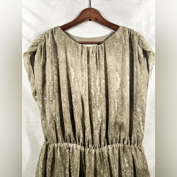 MICHAEL Michael Kors Cinched Waist Ruched Short Sleeve Dress Size 10 - Picture 7 of 8